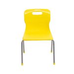 Titan 4 Leg Classroom Chair 438x398x670mm Yellow KF72183