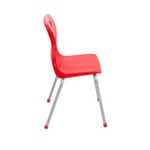 Titan 4 Leg Classroom Chair 438x416x700mm Red KF72184