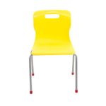 Titan 4 Leg Classroom Chair 438x416x700mm Yellow KF72188