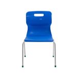 Titan 4 Leg Classroom Chair 497x477x790mm Blue KF72190