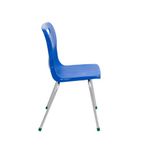 Titan 4 Leg Classroom Chair 497x477x790mm Blue KF72190