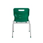 Titan 4 Leg Classroom Chair 497x477x790mm Green KF72191