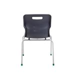 Titan 4 Leg Classroom Chair 497x477x790mm Charcoal KF72192