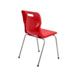 Titan 4 Leg Classroom Chair 497x477x790mm Red KF72194