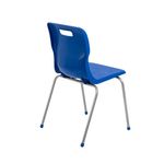 Titan 4 Leg Classroom Chair 497x495x820mm Blue KF72195