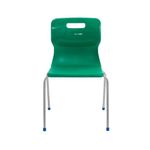 Titan 4 Leg Classroom Chair 497x495x820mm Green KF72196
