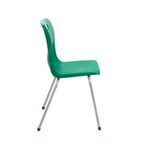 Titan 4 Leg Classroom Chair 497x495x820mm Green KF72196