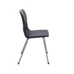 Titan 4 Leg Classroom Chair 497x495x820mm Charcoal KF72197