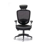 Arista Lexi High Back Chair + Headrest 710x310x600mm Black H-9056-L1