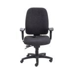 Avior Snowdon Heavy Duty High Back Chair with Lumbar Support Charcoal KF72250