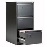 Jemini 3 Drawer Filing Cabinet 470x622x1016mm Black KF72586