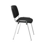 Jemini Ultra Multipurpose Stacking Chair Polyurethane Black/Chrome KF72907