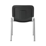 Jemini Ultra Multipurpose Stacking Chair Polyurethane Black/Chrome KF72907