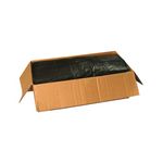 2Work Heavy Duty Refuse Sack LPDE Black 457x725x950mm (Pack of 200) KF73376