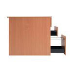 Serrion Desk High Pedestal 600 Bavarian Beech KF74110