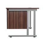 Jemini 3 Drawer Fixed Pedestal 400x655x495mm Dark Walnut KF74418