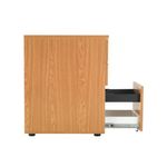 First 3 Drawer Desk High Pedestal 404x600x730mm Nova Oak KF74466