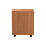 Jemini 2 Drawer Mobile Pedestal 404x500x595mm Beech KF74483