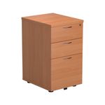 Jemini 3 Drawer Under Desk Pedestal V2 Beech KF74488