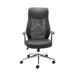 Jemini Tyne High Back Operator Chair 630x650x1110-1205mm Black KF74501
