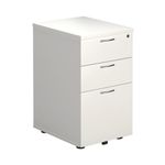 First 3 Drawer Under Desk Pedestal 404x500x690mm White KF74835