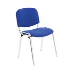 First Ultra Multipurpose Stacking Chair 532x585x805mm Blue KF74893