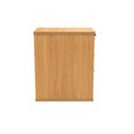 Astin 3 Drawer Desk High Pedestal Lockable 404x600x730mm Norwegian Beech KF77714