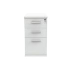 Astin 3 Drawer Desk High Pedestal Lockable 404x600x730mm Arctic White KF77716