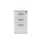 Astin 3 Drawer Desk High Pedestal Lockable 404x800x730mm Arctic White KF77720