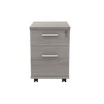 Astin 2 Drawer Mobile Under Desk Pedestal 400x500x590mm Alaskan Grey Oak KF77728
