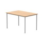 Astin Rectangular Multipurpose Table 1200x800x730mm Norwegian Beech/Silver KF77734