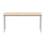 Astin Rectangular Multipurpose Table 1660x600x730mm Canadian Oak/Silver KF77737