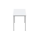 Astin Rectangular Multipurpose Table 1600x600x730mm Arctic White/Silver KF77741