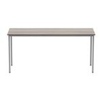 Astin Rectangular Multipurpose Table 1600x600x730mm Alaskan Grey Oak/Silver KF77745