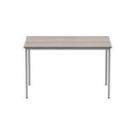 Astin Rectangular Multipurpose Table 1200x800x730mm Alaskan Grey Oak/Silver KF77746