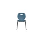 Titan Arc Four Leg Classroom Chair Size 5 Steel Blue KF77795