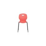 Titan Arc Four Leg Classroom Chair Size 6 Coral KF77797
