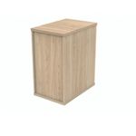 Polaris 3 Drawer Desk High Pedestal 404x600x730mm Canadian Oak KF77875