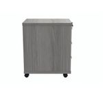 Polaris 3 Drawer Mobile Under Desk Pedestal 404x500x595mm Alaskan Grey Oak KF77889