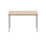 Polaris Rectangular Multipurpose Table 1200x800x730mm Canadian Oak/Silver KF77896