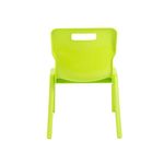 Titan One Piece Classroom Chair 435x384x600mm Lime (Pack of 30) KF78616