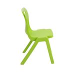 Titan One Piece Classroom Chair 480x486x799mm Lime (Pack of 30) KF78634