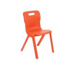 Titan One Piece Classroom Chair 482x510x829mm Orange (Pack of 30) KF78644