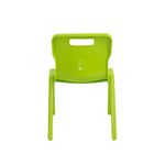 Titan One Piece Classroom Chair 363x343x563mm Lime (Pack of 30) KF78608