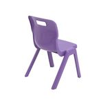Titan One Piece Classroom Chair 435x384x600mm Purple (Pack of 30) KF78613