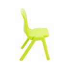 Titan One Piece Classroom Chair 435x384x600mm Lime (Pack of 30) KF78616