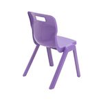 Titan One Piece Classroom Chair 432x408x690mm Purple (Pack of 30) KF78622