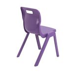Titan One Piece Classroom Chair 482x510x829mm Purple (Pack of 30) KF78643