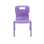 Titan One Piece Classroom Chair 363x343x563mm Purple (Pack of 30) KF78605