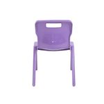 Titan One Piece Classroom Chair 363x343x563mm Purple (Pack of 30) KF78605